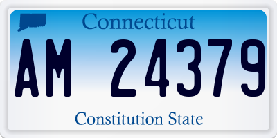 CT license plate AM24379