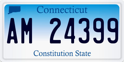 CT license plate AM24399