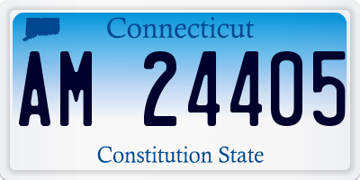 CT license plate AM24405