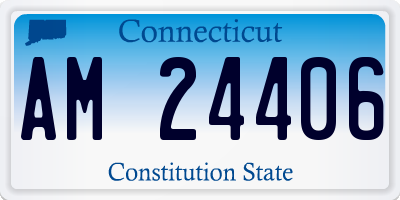 CT license plate AM24406