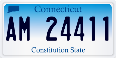 CT license plate AM24411