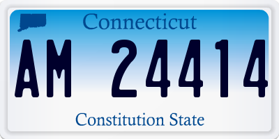 CT license plate AM24414