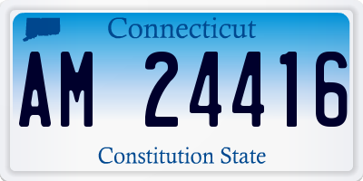 CT license plate AM24416