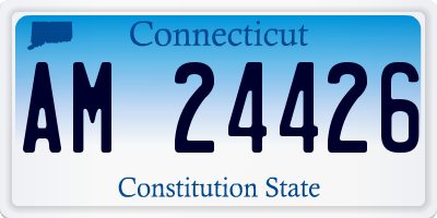 CT license plate AM24426