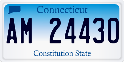 CT license plate AM24430