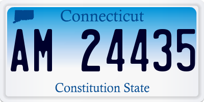 CT license plate AM24435