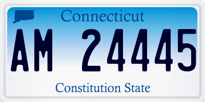 CT license plate AM24445