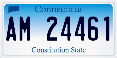 CT license plate AM24461
