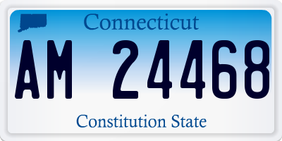 CT license plate AM24468