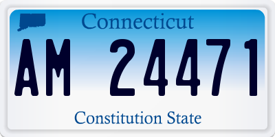 CT license plate AM24471