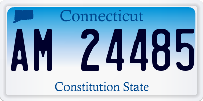 CT license plate AM24485