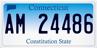 CT license plate AM24486