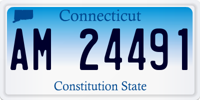CT license plate AM24491