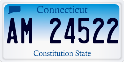 CT license plate AM24522