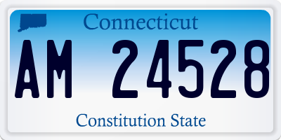 CT license plate AM24528