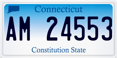CT license plate AM24553