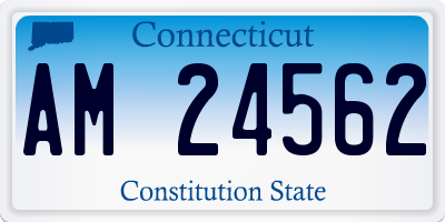 CT license plate AM24562