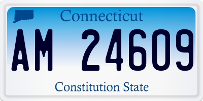 CT license plate AM24609