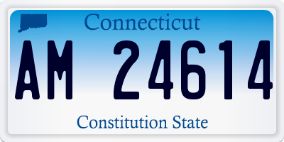 CT license plate AM24614