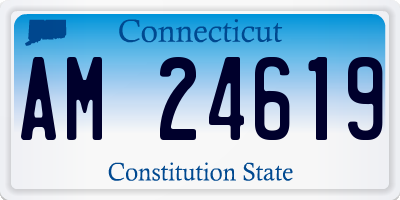 CT license plate AM24619