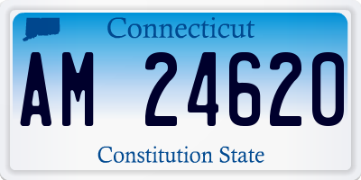 CT license plate AM24620
