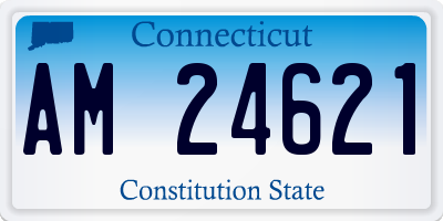 CT license plate AM24621