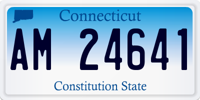 CT license plate AM24641