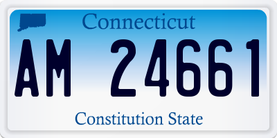 CT license plate AM24661