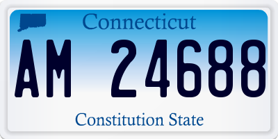 CT license plate AM24688