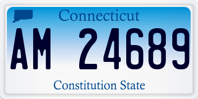 CT license plate AM24689