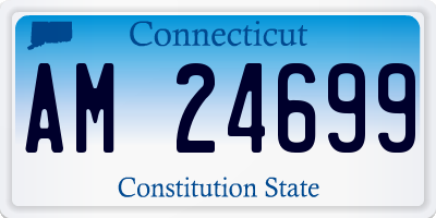 CT license plate AM24699