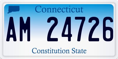 CT license plate AM24726