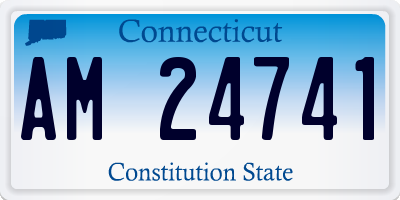CT license plate AM24741