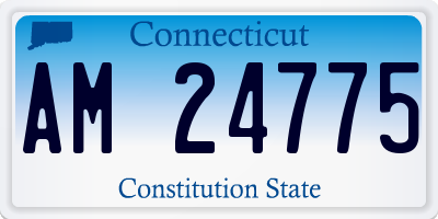 CT license plate AM24775