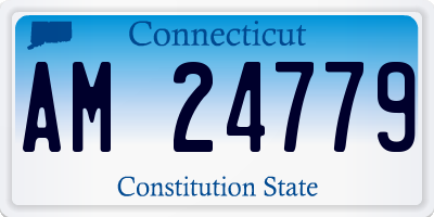 CT license plate AM24779