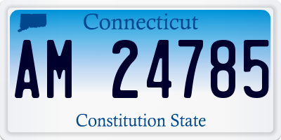 CT license plate AM24785