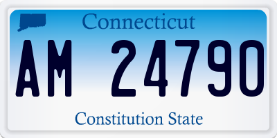 CT license plate AM24790