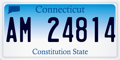 CT license plate AM24814