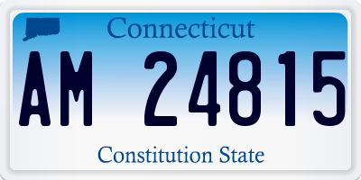 CT license plate AM24815