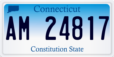 CT license plate AM24817