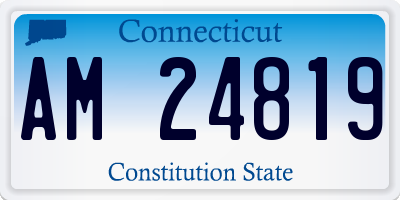CT license plate AM24819