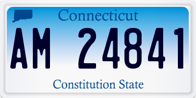 CT license plate AM24841