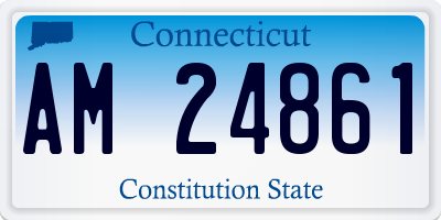 CT license plate AM24861