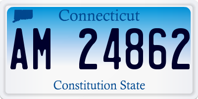 CT license plate AM24862