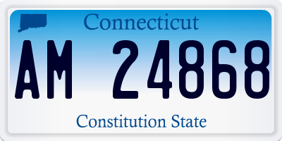 CT license plate AM24868