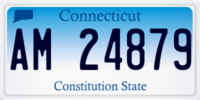 CT license plate AM24879