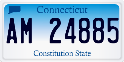 CT license plate AM24885