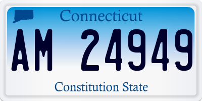CT license plate AM24949