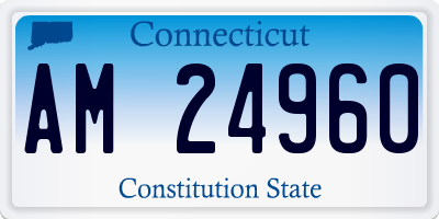 CT license plate AM24960