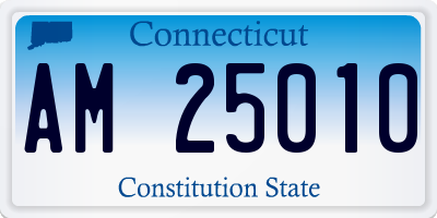 CT license plate AM25010